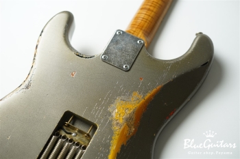 Model S. #175 Multi Layer / Heavy Aged - Charcoal Frost Metallic over 3TS with Copper Red