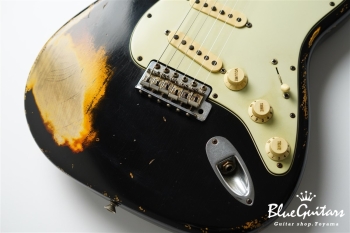 Limited MBS 1961 Stratocaster BRZ Relic Masterbuilt by John English - Black over Sunburst