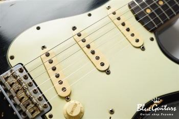 Limited MBS 1961 Stratocaster BRZ Relic Masterbuilt by John English - Black over Sunburst