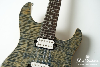 FUTURA-S HH / Flame Tochi Top, Fiji Mahogany Back - Faded Lazuli Blue