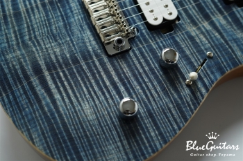 FUTURA-S HH Flame Maple Top, Fiji Mahogany back - Faded Lazuli Blue