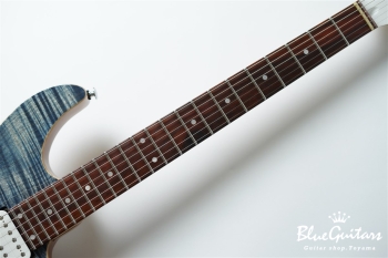 FUTURA-S HH Flame Maple Top, Fiji Mahogany back - Faded Lazuli Blue