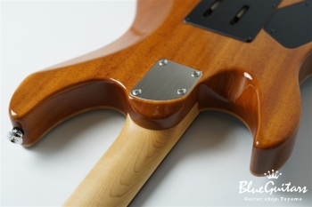 FUTURA-S HH Flame Maple Top, Fiji Mahogany back - Faded Lazuli Blue