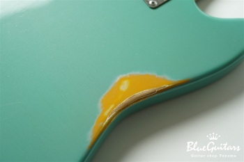 IRIS #158 Multi Layer Medium Aged - Huntington Blue Metallic with Art Texture Brass