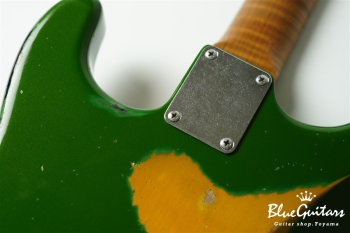 Model S. #169 Multi Layer/Medium Aged - Medium Green Glow Metallic over 2TS with Antique Silver