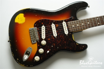 Model S. #178 Medium Aged - 3TS Pickguard & Sunglasses - Shaped by stone-D eyewear (1990s Cellulose Acetate/Made in SABAE,FUKUI)