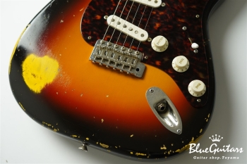 Model S. #178 Medium Aged - 3TS Pickguard & Sunglasses - Shaped by stone-D eyewear (1990s Cellulose Acetate/Made in SABAE,FUKUI)