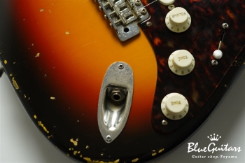 Model S. #178 Medium Aged - 3TS Pickguard & Sunglasses - Shaped by stone-D eyewear (1990s Cellulose Acetate/Made in SABAE,FUKUI)