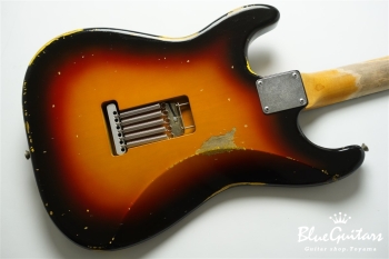 Model S. #178 Medium Aged - 3TS Pickguard & Sunglasses - Shaped by stone-D eyewear (1990s Cellulose Acetate/Made in SABAE,FUKUI)