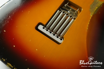 Model S. #178 Medium Aged - 3TS Pickguard & Sunglasses - Shaped by stone-D eyewear (1990s Cellulose Acetate/Made in SABAE,FUKUI)