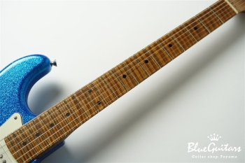 XSC-2 Blue Sparkle Medium Aged / Ash / Master Grade Roasted Flame Maple #3580