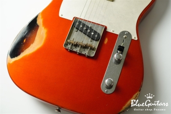 Model T. #183 Multi Layer/Medium Aged - Candy Tangerine over 3TS with Silver