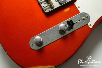 Model T. #183 Multi Layer/Medium Aged - Candy Tangerine over 3TS with Silver