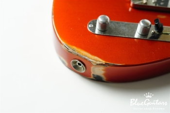 Model T. #183 Multi Layer/Medium Aged - Candy Tangerine over 3TS with Silver