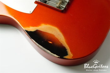 Model T. #183 Multi Layer/Medium Aged - Candy Tangerine over 3TS with Silver