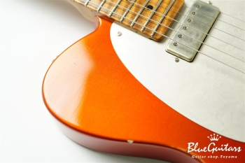 Model T. #183 Multi Layer/Medium Aged - Candy Tangerine over 3TS with Silver