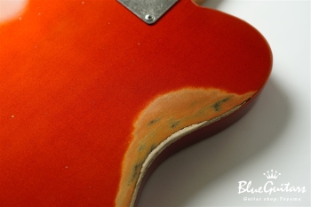 Model T. #183 Multi Layer/Medium Aged - Candy Tangerine over 3TS with Silver