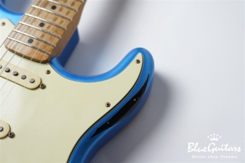 XSC-AH - Lake Placid Blue over 3TB Super Heavy Aged / Roasted Flame Maple 1p Flat Sawn 4A+ #3660