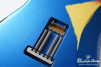 XSC-AH - Lake Placid Blue over 3TB Super Heavy Aged / Roasted Flame Maple 1p Flat Sawn 4A+ #3660