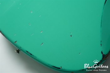 Model JM. #192 Multi Layer Heavy Aged - Willow Green over Charcoal Frost Metallic with Antique Silver