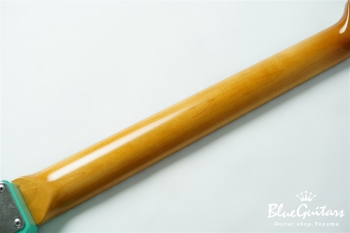 Model JM. #192 Multi Layer Heavy Aged - Willow Green over Charcoal Frost Metallic with Antique Silver