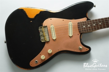 IRIS #193 Multi Layer Medium Aged - Sapphire Black over Copper with Copper Vibration