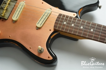 IRIS #193 Multi Layer Medium Aged - Sapphire Black over Copper with Copper Vibration