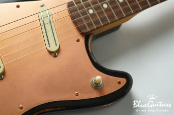 IRIS #193 Multi Layer Medium Aged - Sapphire Black over Copper with Copper Vibration