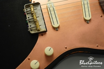 IRIS #193 Multi Layer Medium Aged - Sapphire Black over Copper with Copper Vibration