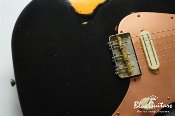 IRIS #193 Multi Layer Medium Aged - Sapphire Black over Copper with Copper Vibration