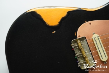 IRIS #193 Multi Layer Medium Aged - Sapphire Black over Copper with Copper Vibration