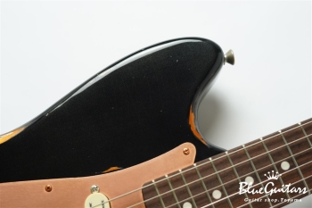 IRIS #193 Multi Layer Medium Aged - Sapphire Black over Copper with Copper Vibration