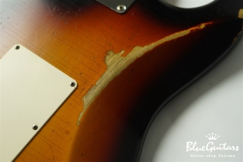 MBS 1961 Stratocaster Relic Masterbuilt by Ron Thorn - Wide Fade 3-Color Sunburst