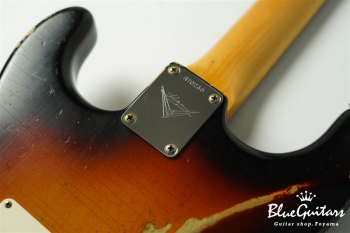 MBS 1961 Stratocaster Relic Masterbuilt by Ron Thorn - Wide Fade 3-Color Sunburst