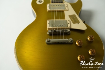 Historic Collection 1957 Les Paul Gold Top Reissue Heavy Aged Hand Selected - Dark Back
