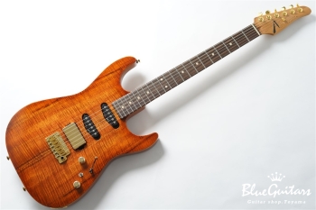 Drop Top - Figured Koa Top, Honey Shaded Edge with Binding ’21