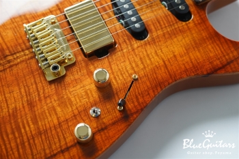 Drop Top - Figured Koa Top, Honey Shaded Edge with Binding ’21