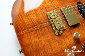 Drop Top - Figured Koa Top, Honey Shaded Edge with Binding ’21