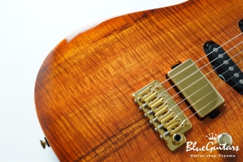 Drop Top - Figured Koa Top, Honey Shaded Edge with Binding ’21