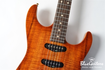 Drop Top - Figured Koa Top, Honey Shaded Edge with Binding ’21