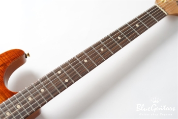 Drop Top - Figured Koa Top, Honey Shaded Edge with Binding ’21