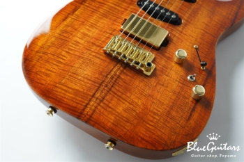 Drop Top - Figured Koa Top, Honey Shaded Edge with Binding ’21
