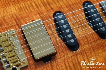 Drop Top - Figured Koa Top, Honey Shaded Edge with Binding ’21