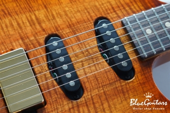 Drop Top - Figured Koa Top, Honey Shaded Edge with Binding ’21