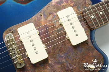 Model JM. #168 Multilayer Heavy Aged - Dark Lake Placid Blue over 3TS with Copper Red