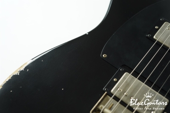 XTC-Custom Black Medium Aged / Ash / 5A Roasted Flame Maple #3562