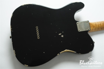 XTC-Custom Black Medium Aged / Ash / 5A Roasted Flame Maple #3562