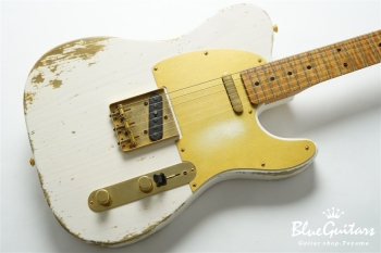 XTC-1 White Blonde Heavy Aged / Ash / Roasted Flame Maple / Gold Parts #3563