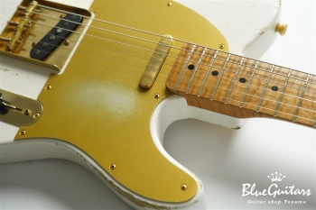 XTC-1 White Blonde Heavy Aged / Ash / Roasted Flame Maple / Gold Parts #3563