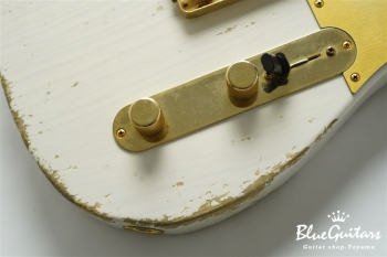 XTC-1 White Blonde Heavy Aged / Ash / Roasted Flame Maple / Gold Parts #3563